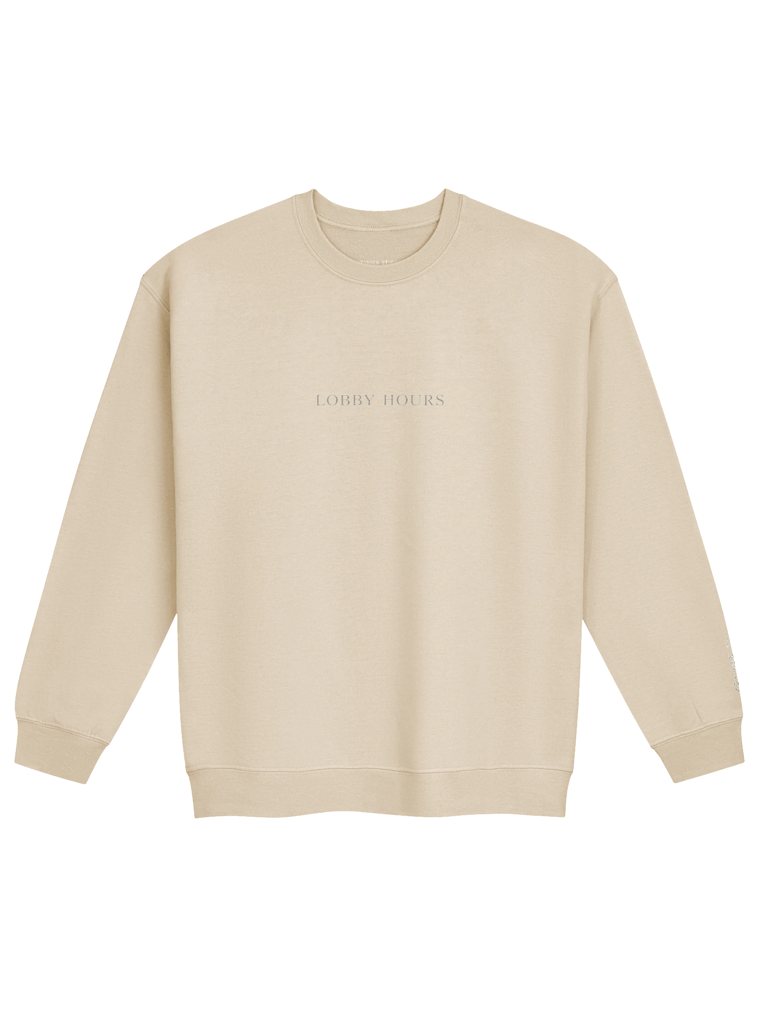 Lobby Hours Crewneck front